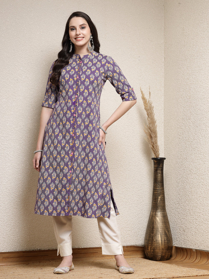 Purple-Rayon-Floral-Printed-A-Line-Kurta-Only