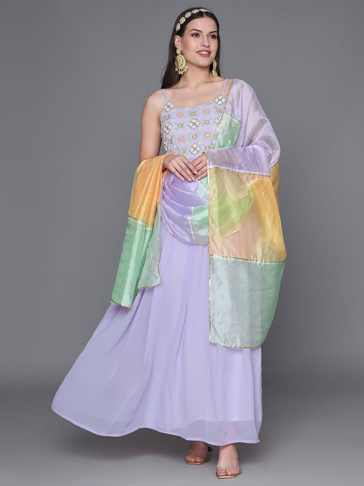 Violet-Georgette-Ethinc-Desing-3-Piece-Kurta-Set