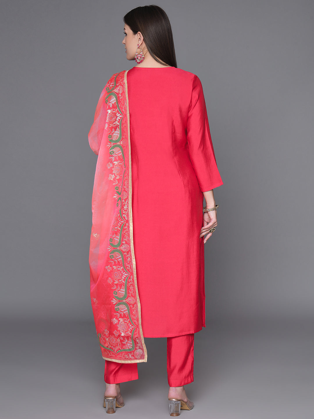 Red-Silk-Blend-Gota-Patti-3-Piece-Kurta-Set