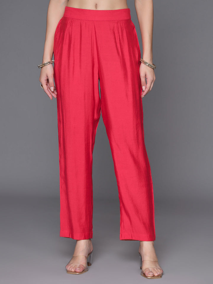 Red-Silk-Blend-Gota-Patti-3-Piece-Kurta-Set