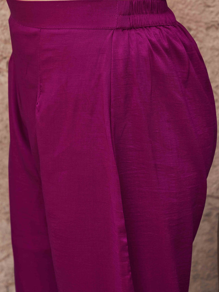 Magenta-Silk-Blend-Sequinns-Net-Patch-Gathered-3-Piece-Kurta-Set