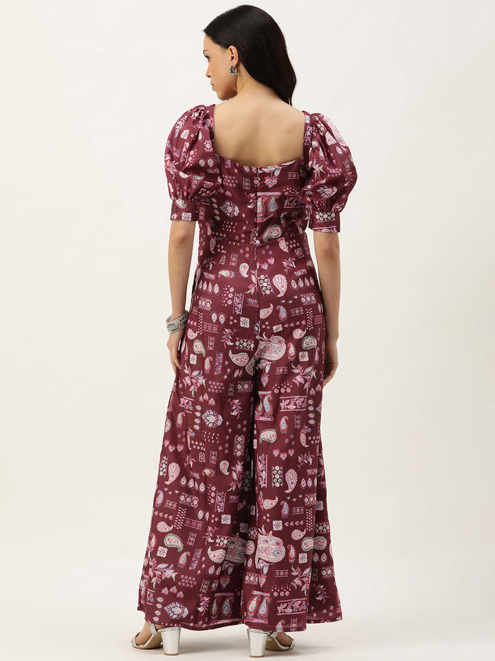 Maroon-Chinon-Digital-Printed-Ankle-Length-Jumpsuits