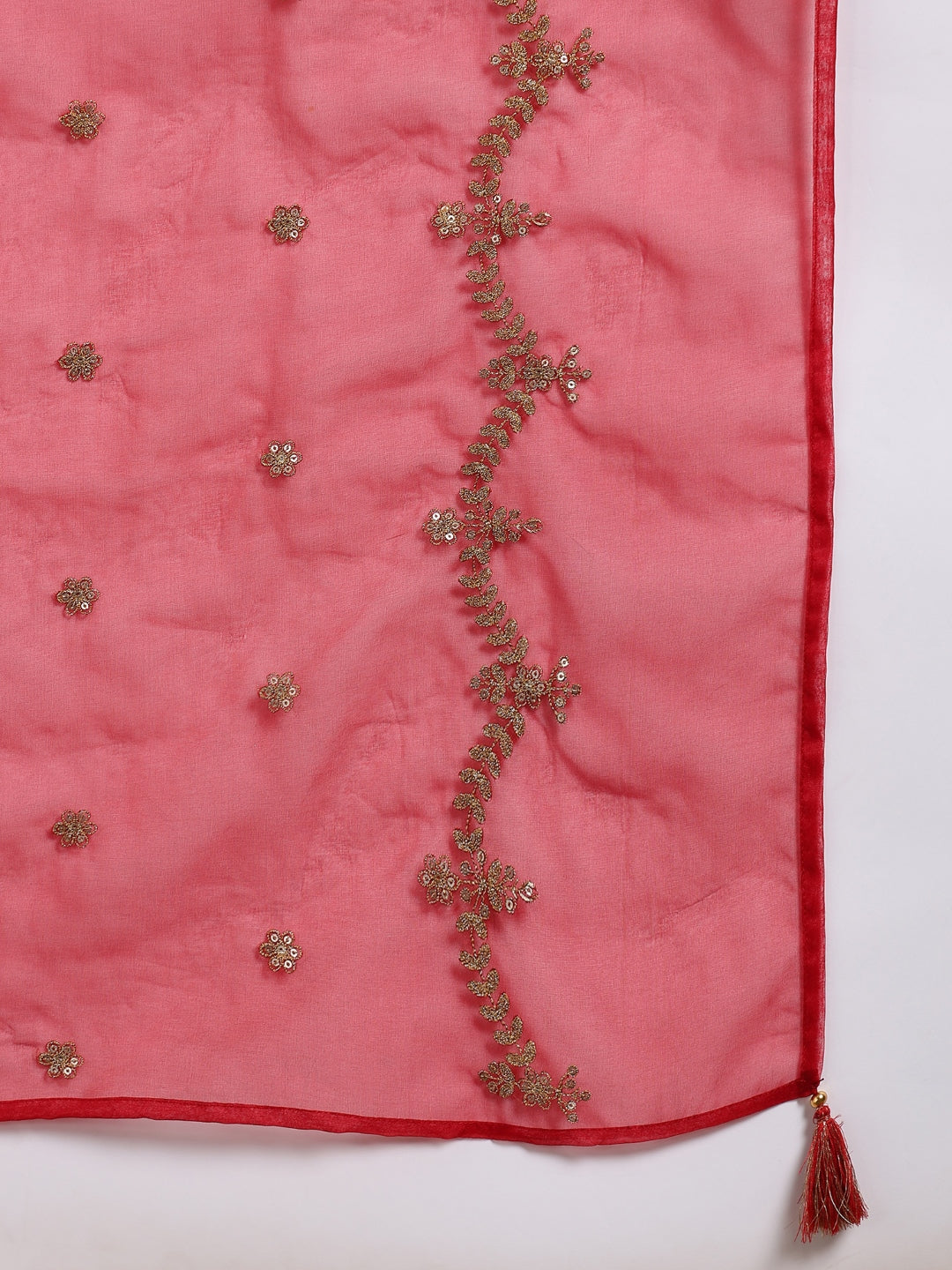 ZERESOUQ-Maroon-Silk-Blend-Solid-Embroidered-Straight-Suit-Set