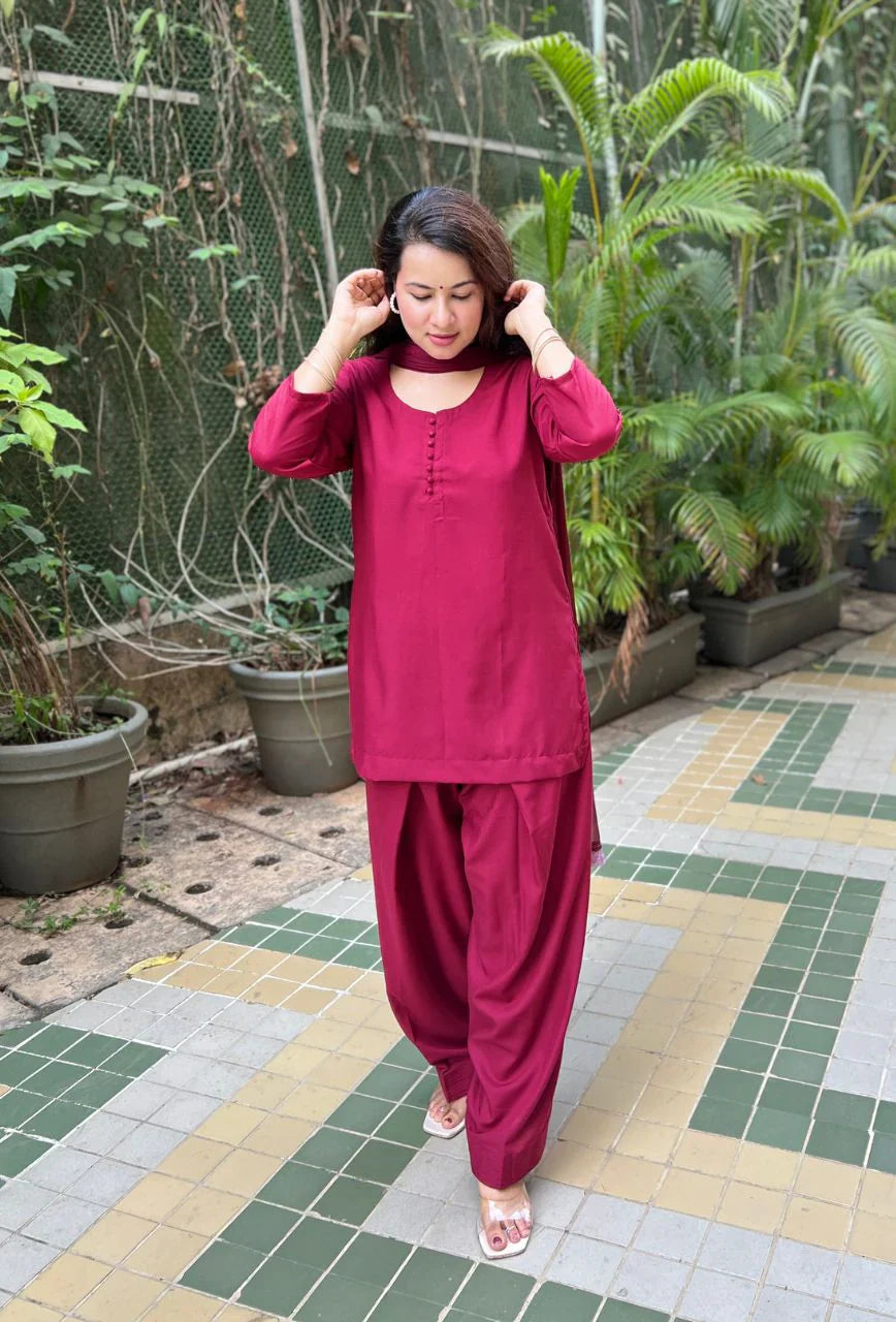 Maroon-Pure-Cotton-Potli-Farsi-3-Piece-Salwar-Set