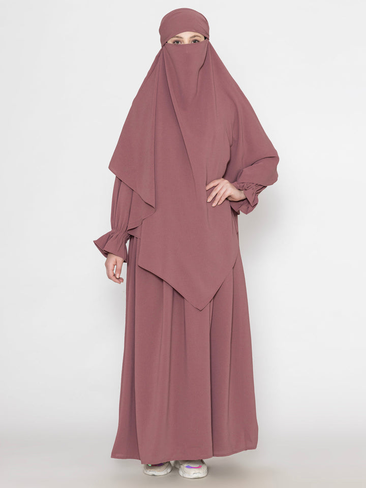 Mauve-Polyester-Crickeled-Front-Pleated-Abaya