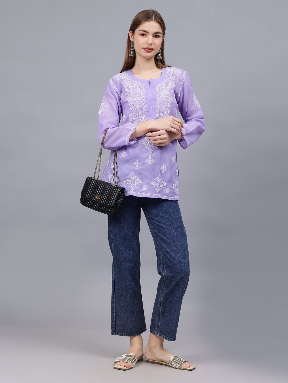 Mauve-Terivoil-Cotton-Embroidered-Chikankari-Tunic