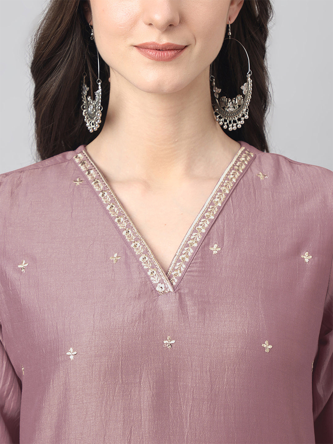 Mauve-Cotton-3-Piece-Kurta-Set