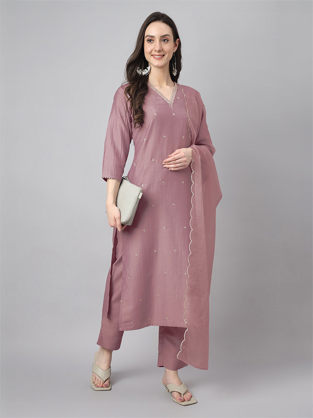 Mauve-Cotton-3-Piece-Kurta-Set