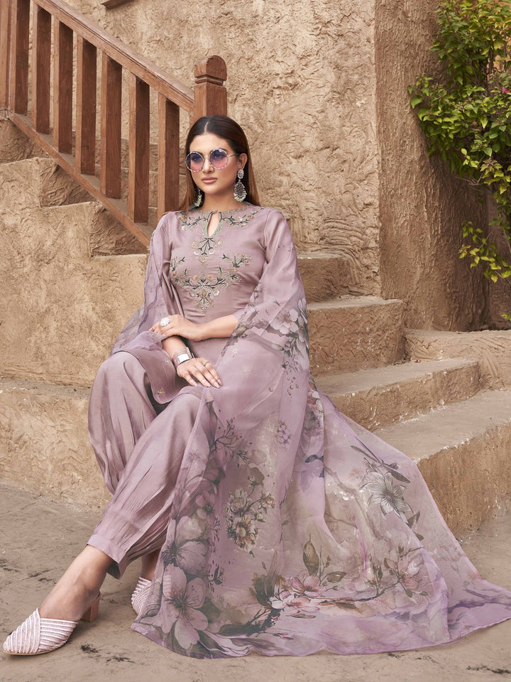 Mauve-Silk-Blend-Embroidered-3-Piece-Kurta-Set