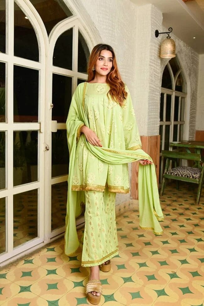 Mint-Green-Cotton-Foil-Print-Sharara-Set