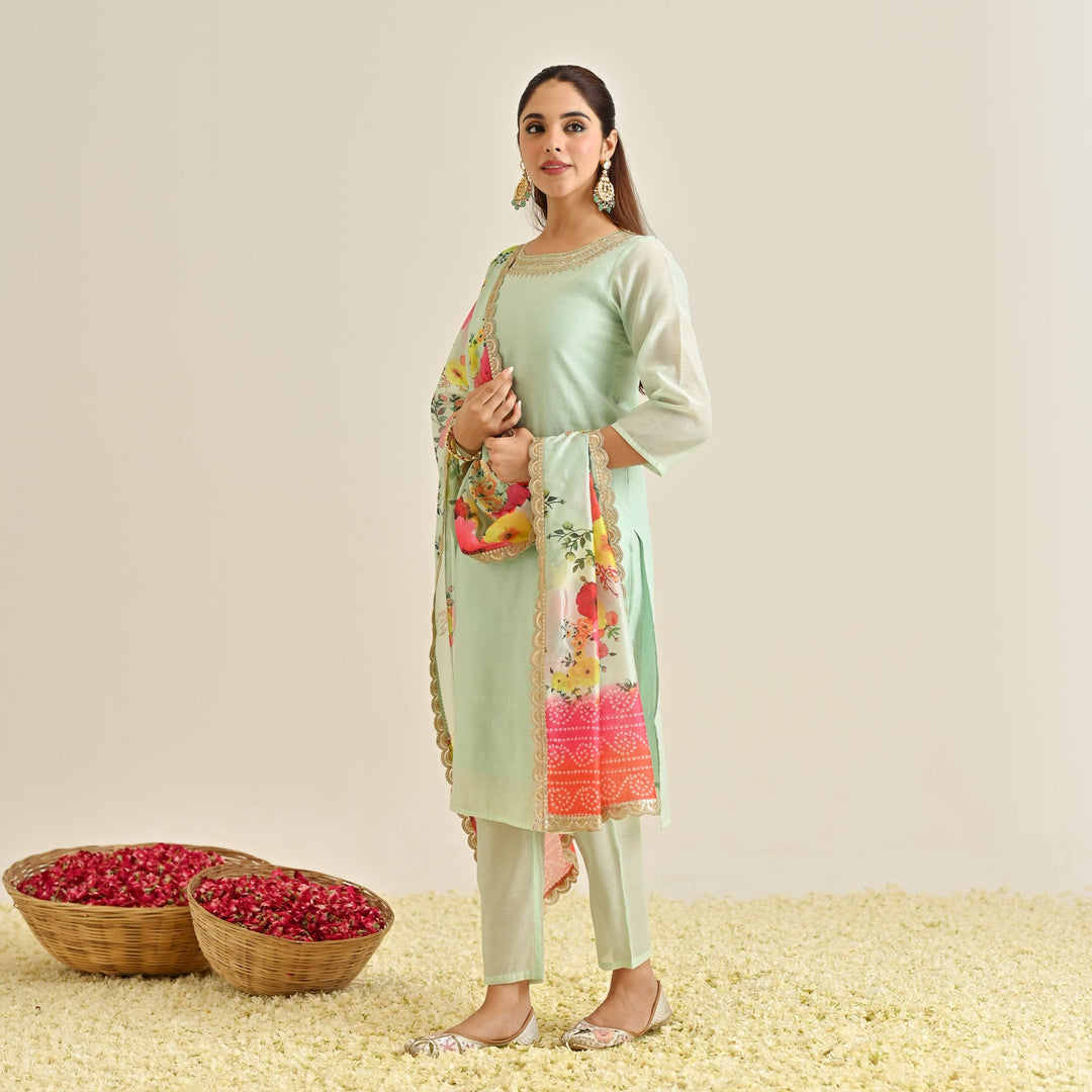 Mint-Poly-Chanderi-Embroidered-Yoke-Detail-3-Piece-Kurta-Set