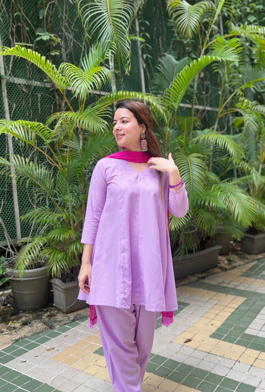 Mocha-Lavender-Pure-Cotton-Salwar-Set