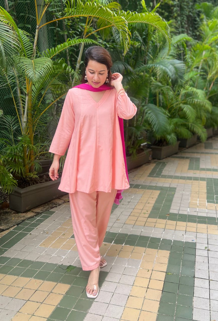 Mocha-Peach-Pure-Cotton-Salwar-Set