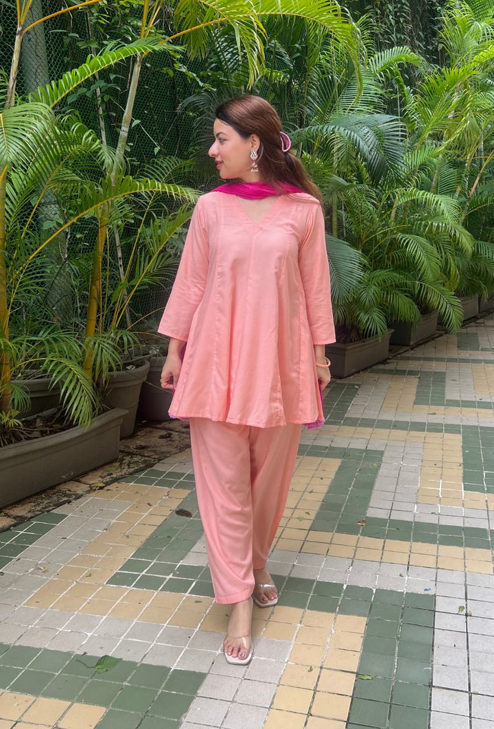 Mocha-Peach-Pure-Cotton-Salwar-Set