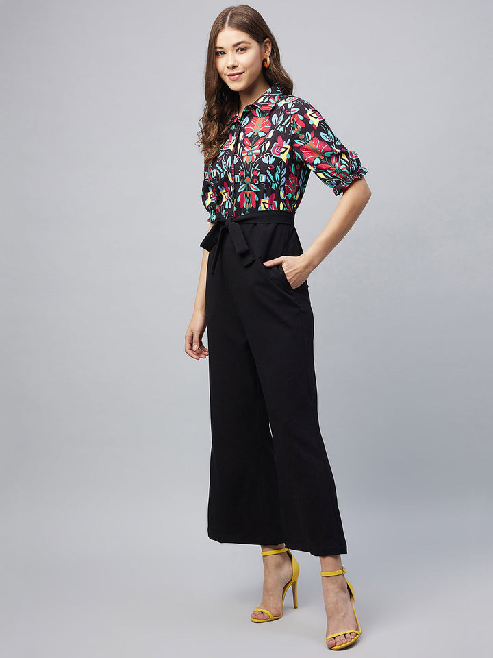 Multi-Color-Polyester-Blocked-Jumpsuit