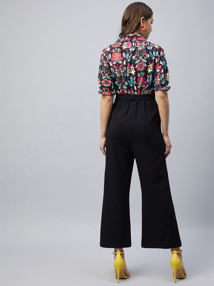 Multi-Color-Polyester-Blocked-Jumpsuit