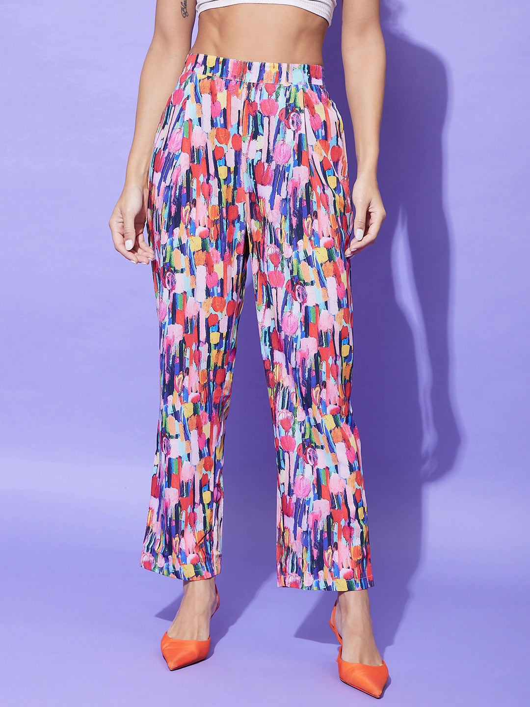 Multi-Colored-Polyester-Floral-Printed-Co-Ord-Set
