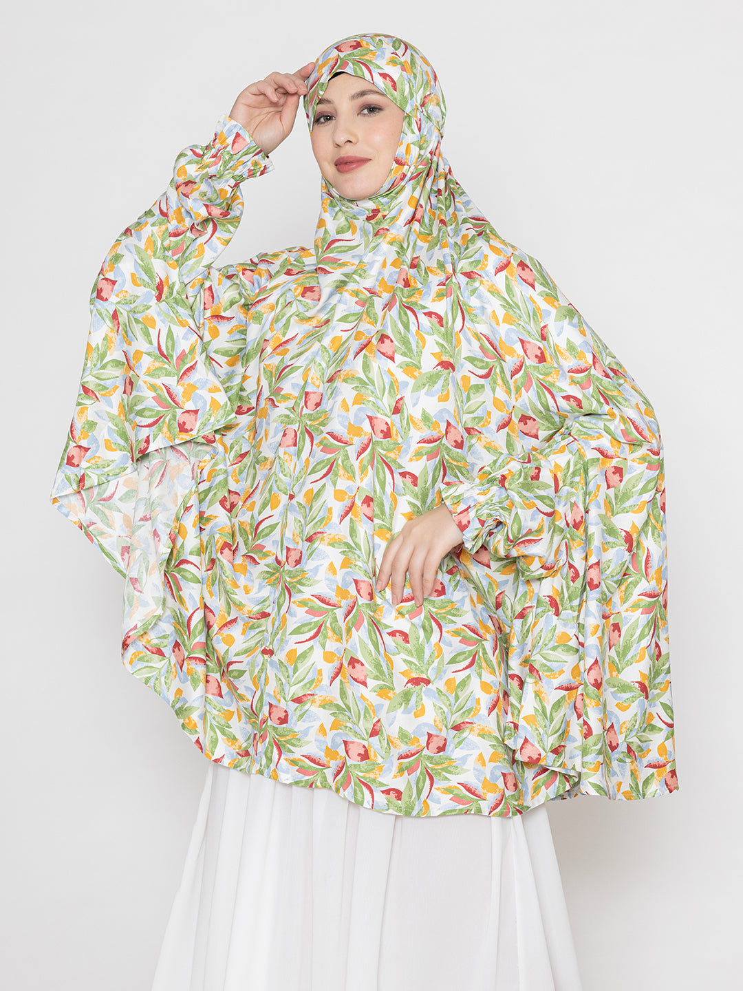 Multi-Colored-Viscose-Leaf-Print-Namaz-Dupatta