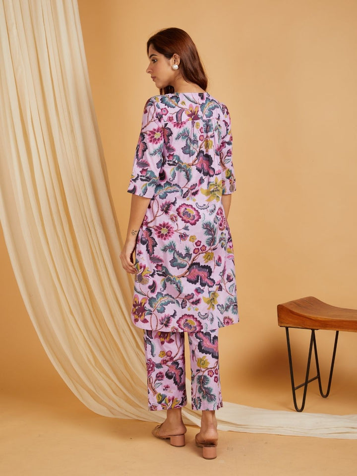 Multicolor-Cotton-Printed-Round-Neck-Co-Ord-Set
