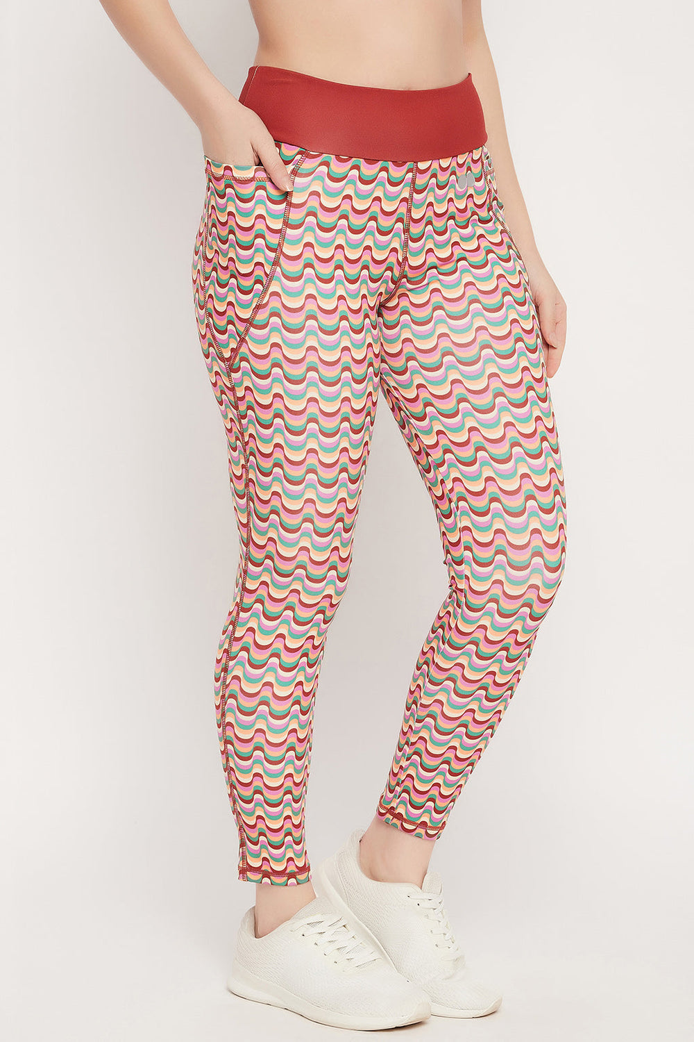 Multicolor-Poly-Spandex-Printed-Tightswith-Side-Pockets