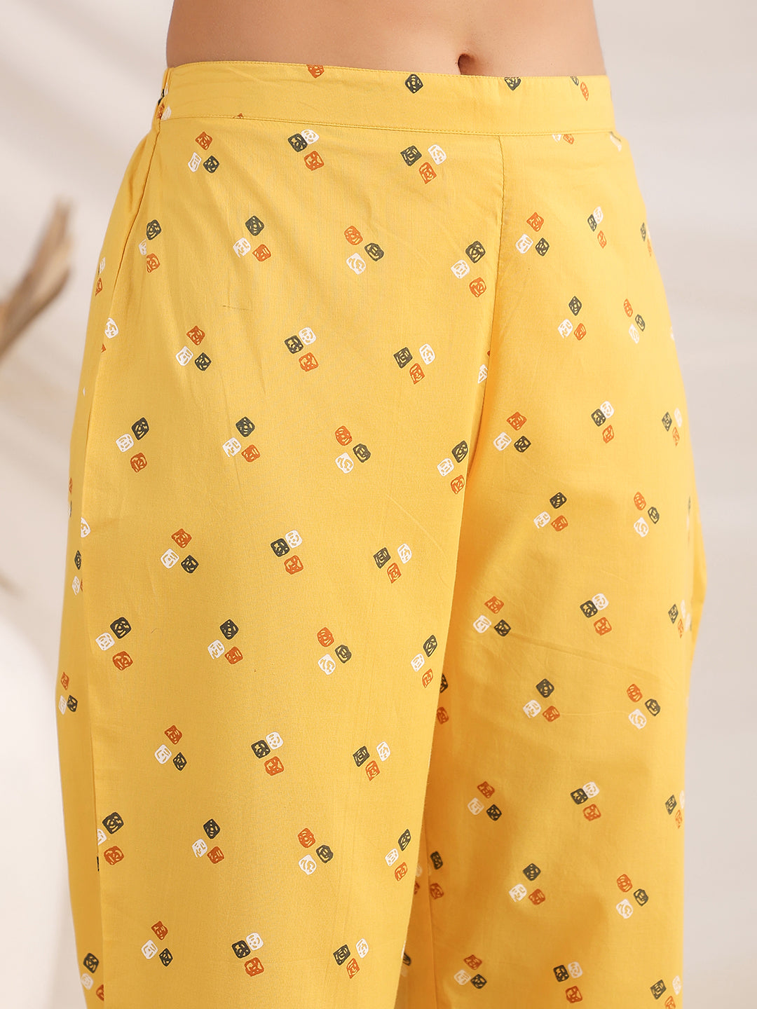 Mustard-Cambric-Gathering-Co-Ord-set