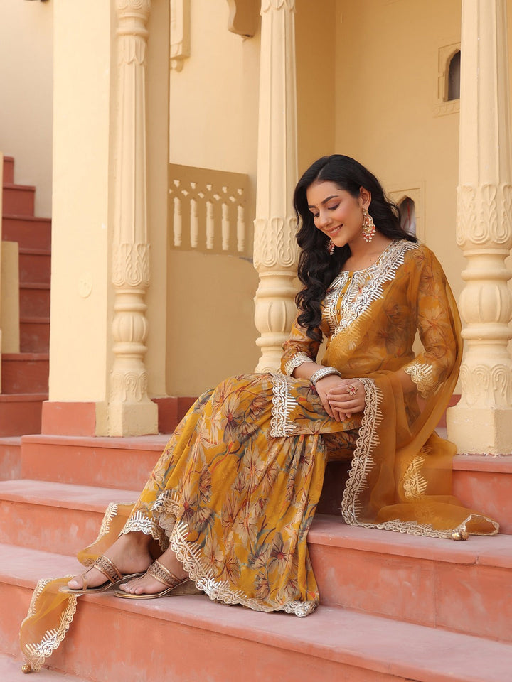 Mustard-Pure-Chinon-Gotta-Patti-Work-Sharara-Set