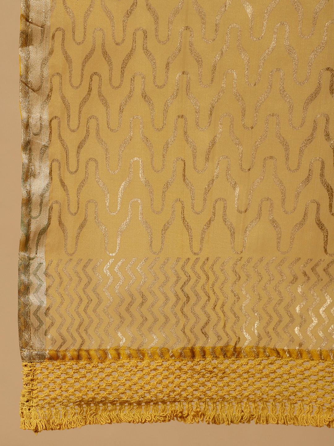 Mustard-Viscose-Rayon-Zigzag-Printed-Anarkali-Set