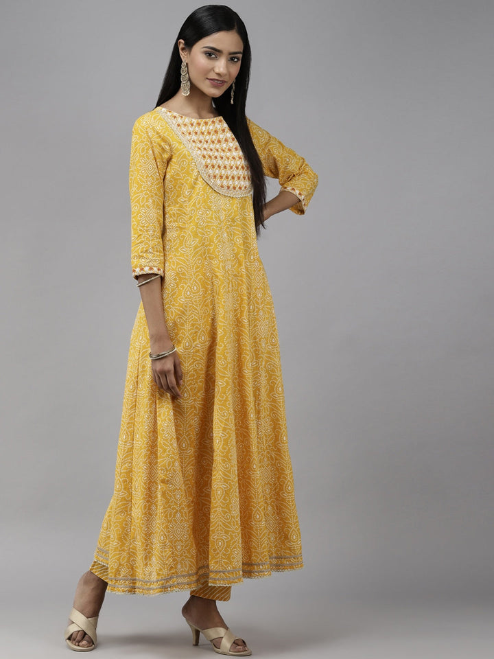 Mustard-Yellow-Cotton-Printed-3-Piece-Kurta-Set