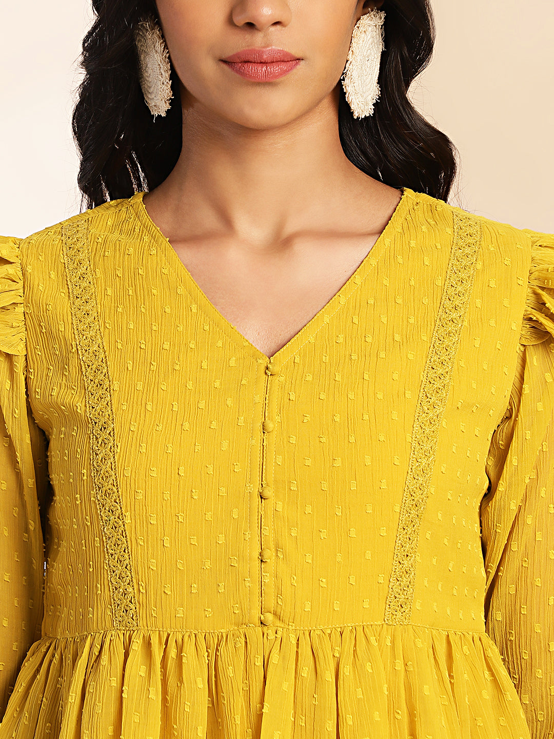 Mustard-Chiffon-V-Neck-Tunic-Only