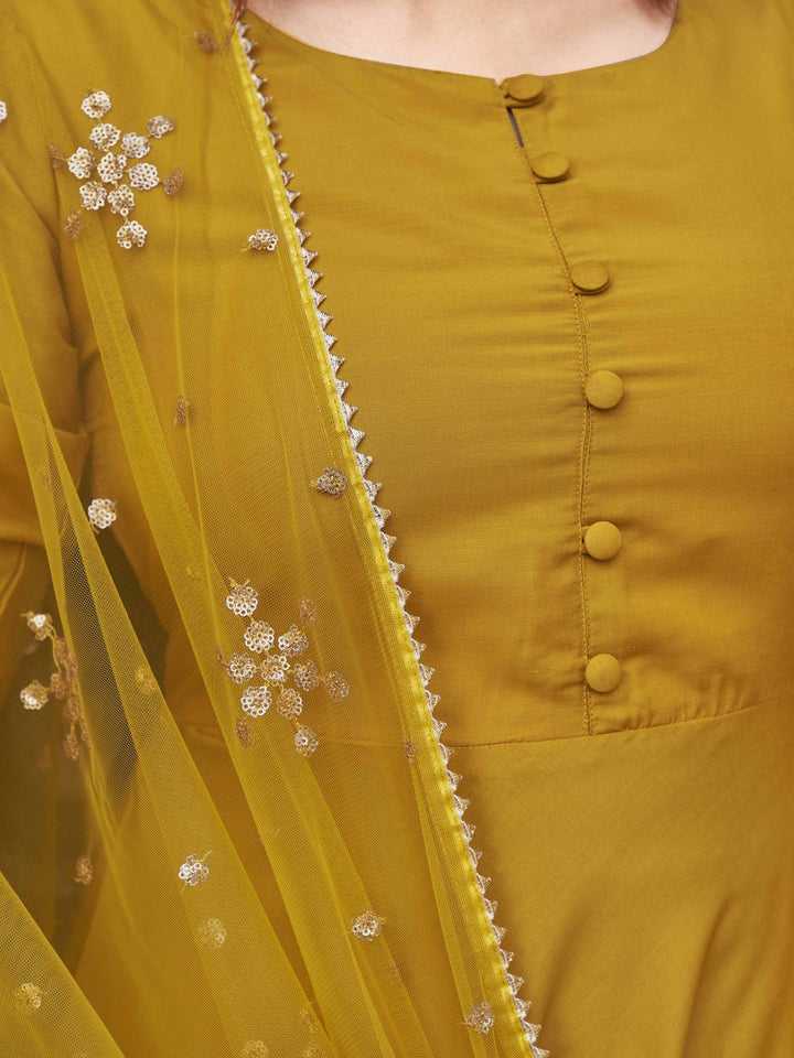 Mustard-Poly-Crepe-Solid-Anarkali-3-Piece-Kurta-Set