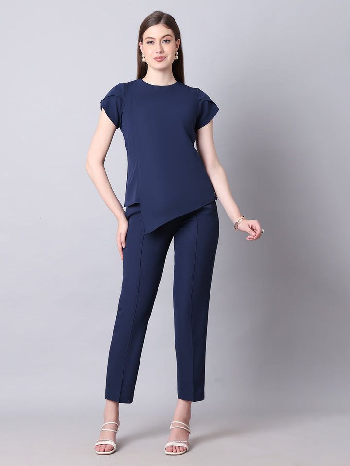 Navy-Blue-Blended-Iconic-Asymetrical-Top-&-Straight-Fit-Trouser