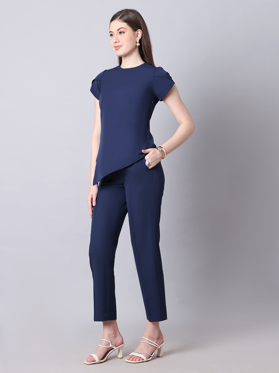 Navy-Blue-Blended-Iconic-Asymetrical-Top-&-Straight-Fit-Trouser