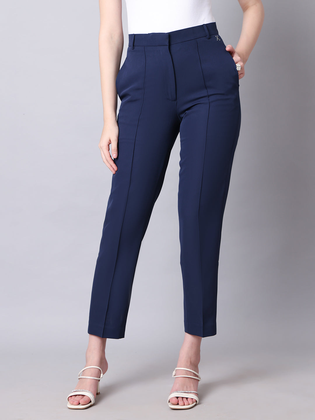 Navy-Blue-Blended-Timeless-Threads-Straight-Fit-Trousers