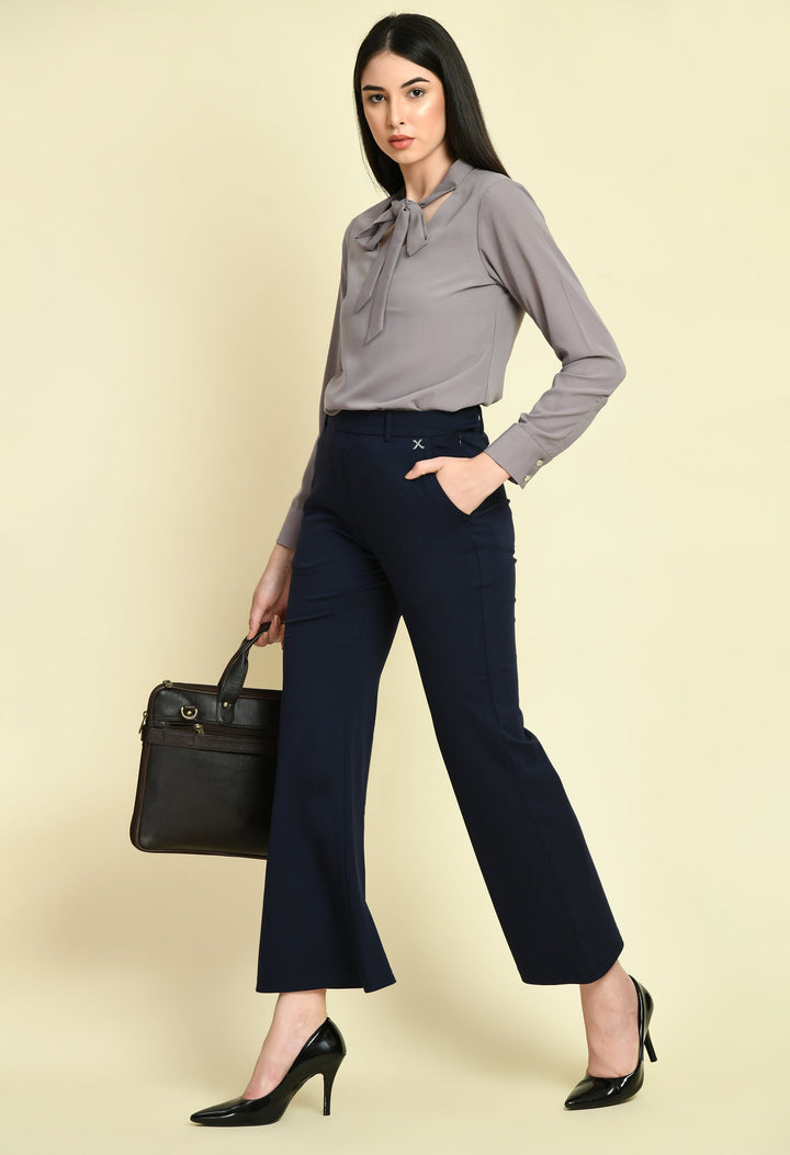 Navy-Blue-Cotton-Blend-Solid-Stretch-Bootcut-Trouser