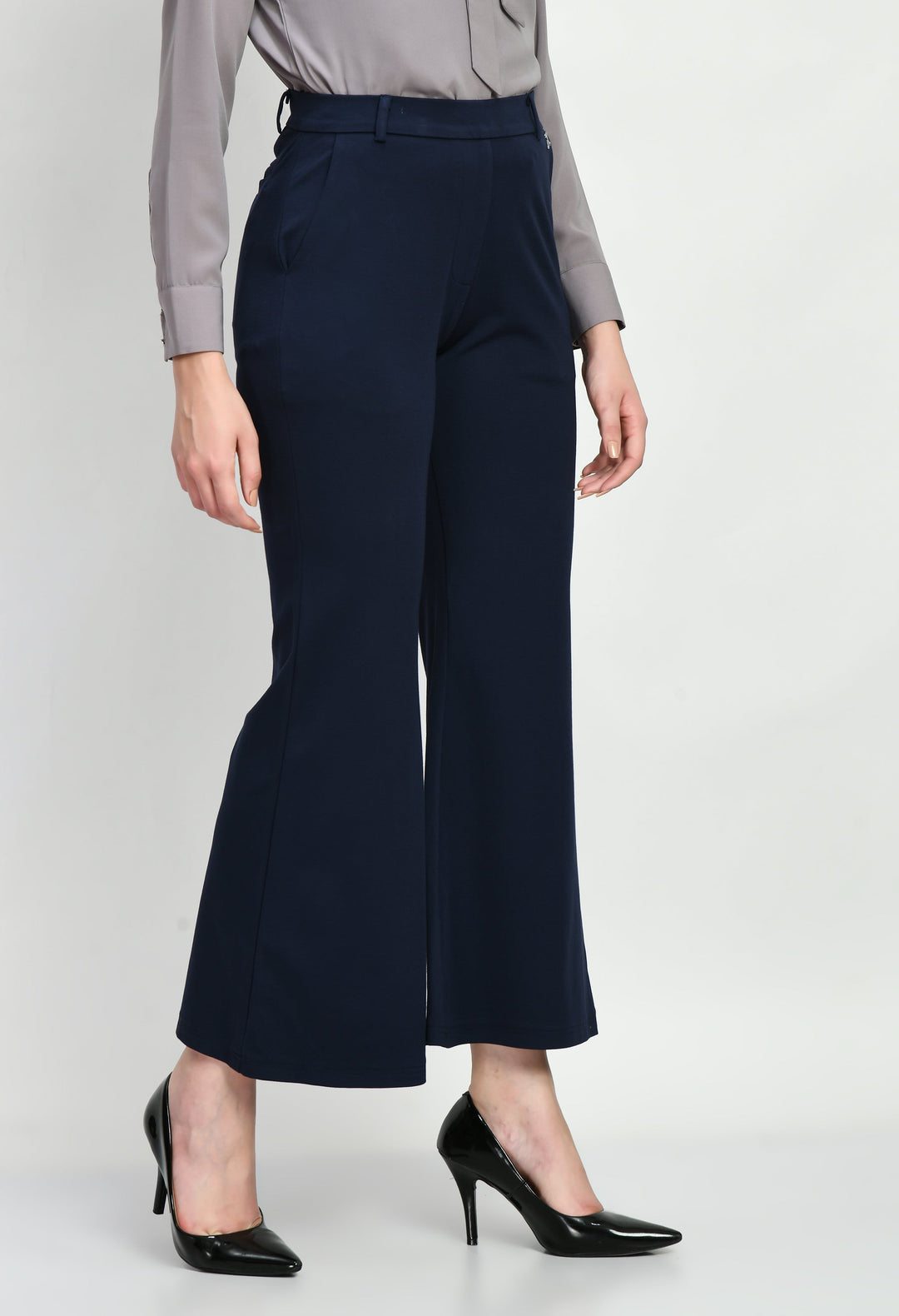 Navy-Blue-Cotton-Blend-Solid-Stretch-Bootcut-Trouser