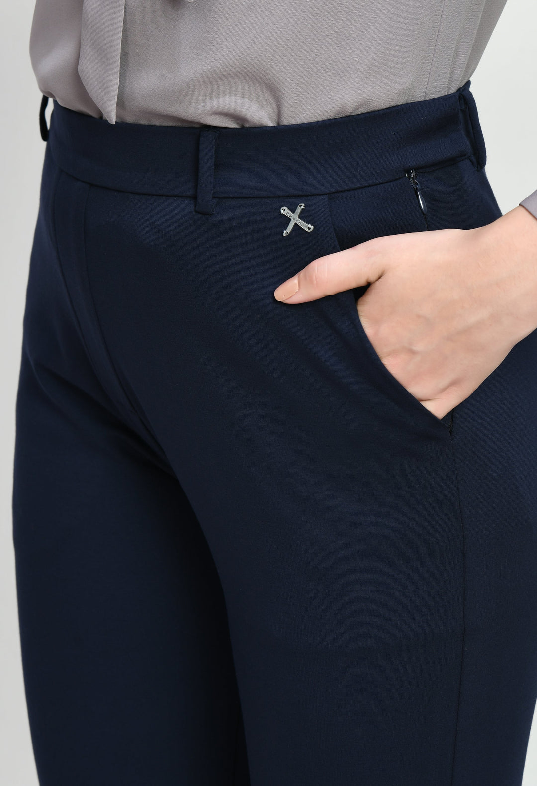 Navy-Blue-Cotton-Blend-Solid-Stretch-Bootcut-Trouser