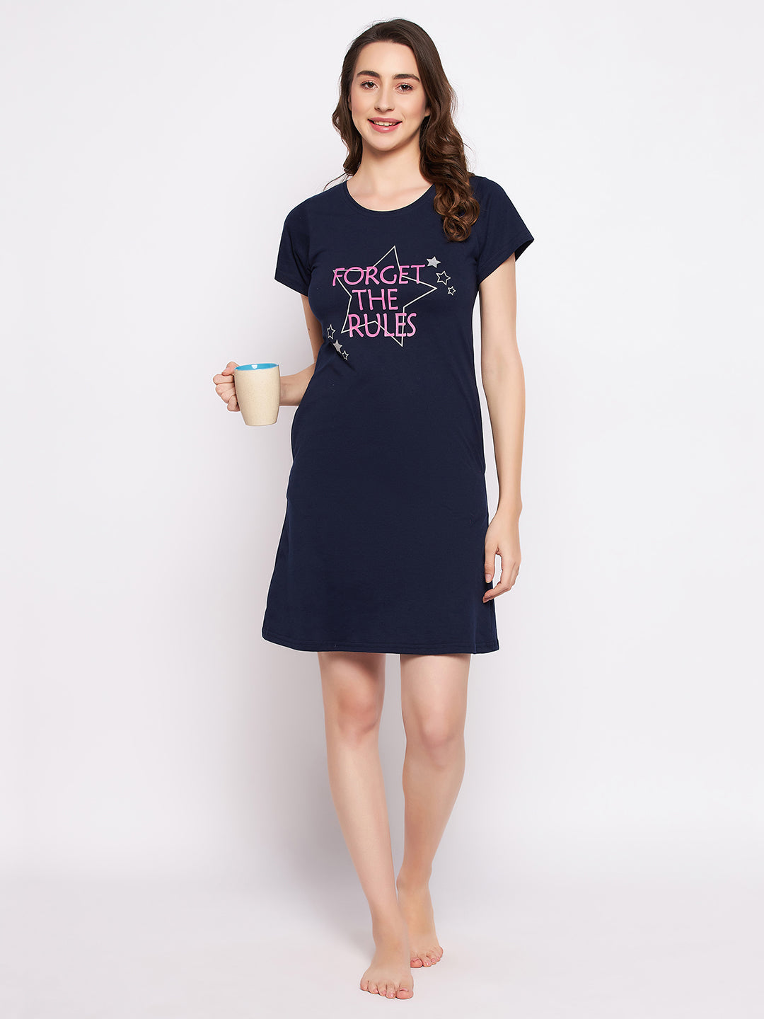 Navy-Blue-Cotton-Quirky-Quotes-Short-Nightdress