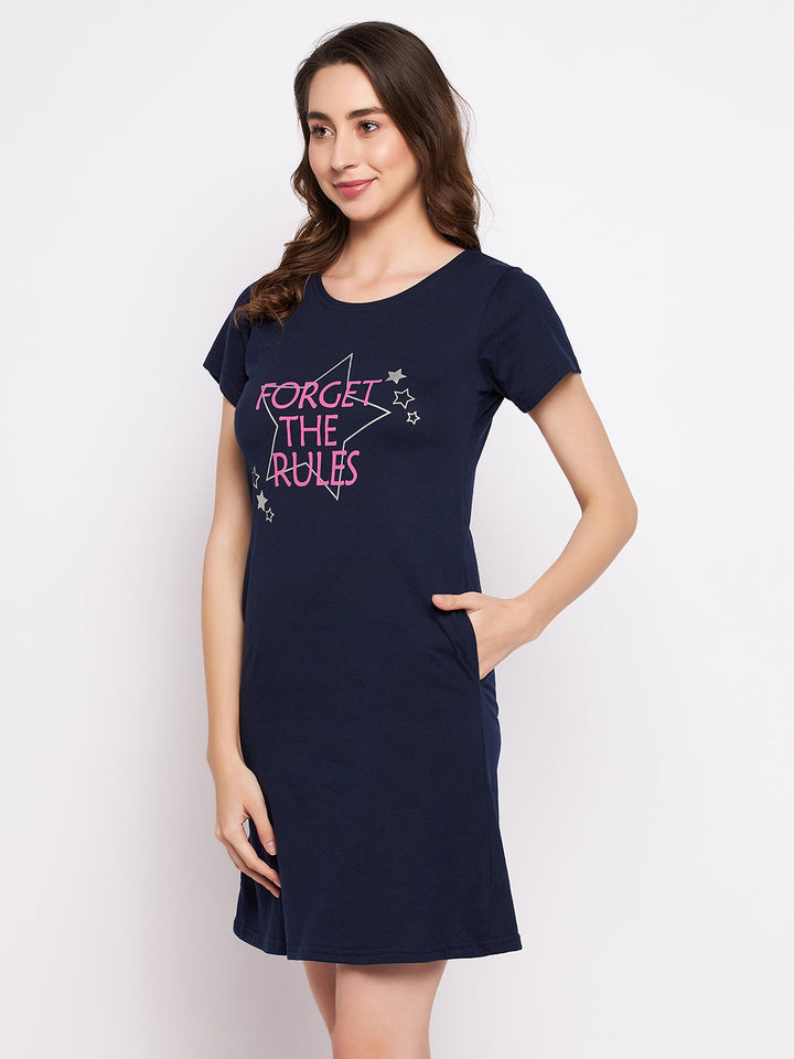 Navy-Blue-Cotton-Quirky-Quotes-Short-Nightdress