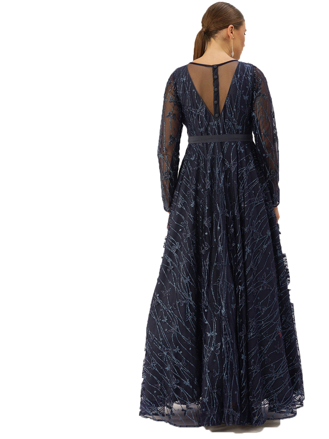 Navy-Blue-Embroidered-Floor-Length-Gown