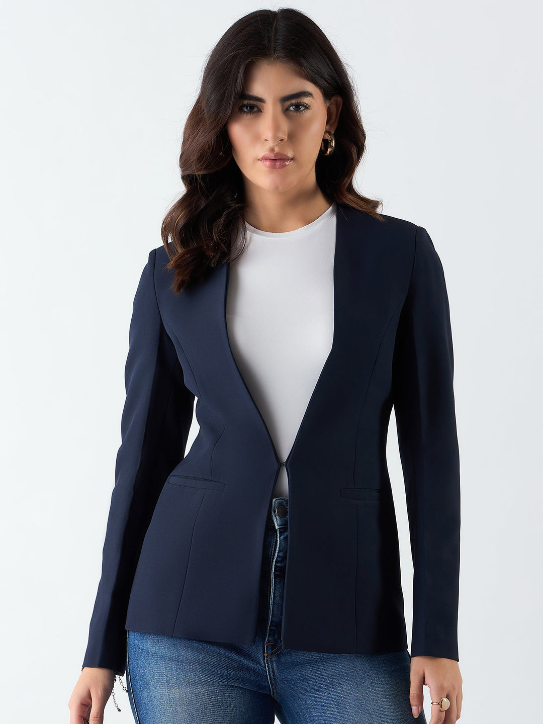 Navy-Blue-Poly-Viscose-Minimalist-Regular-Fit-Blazer