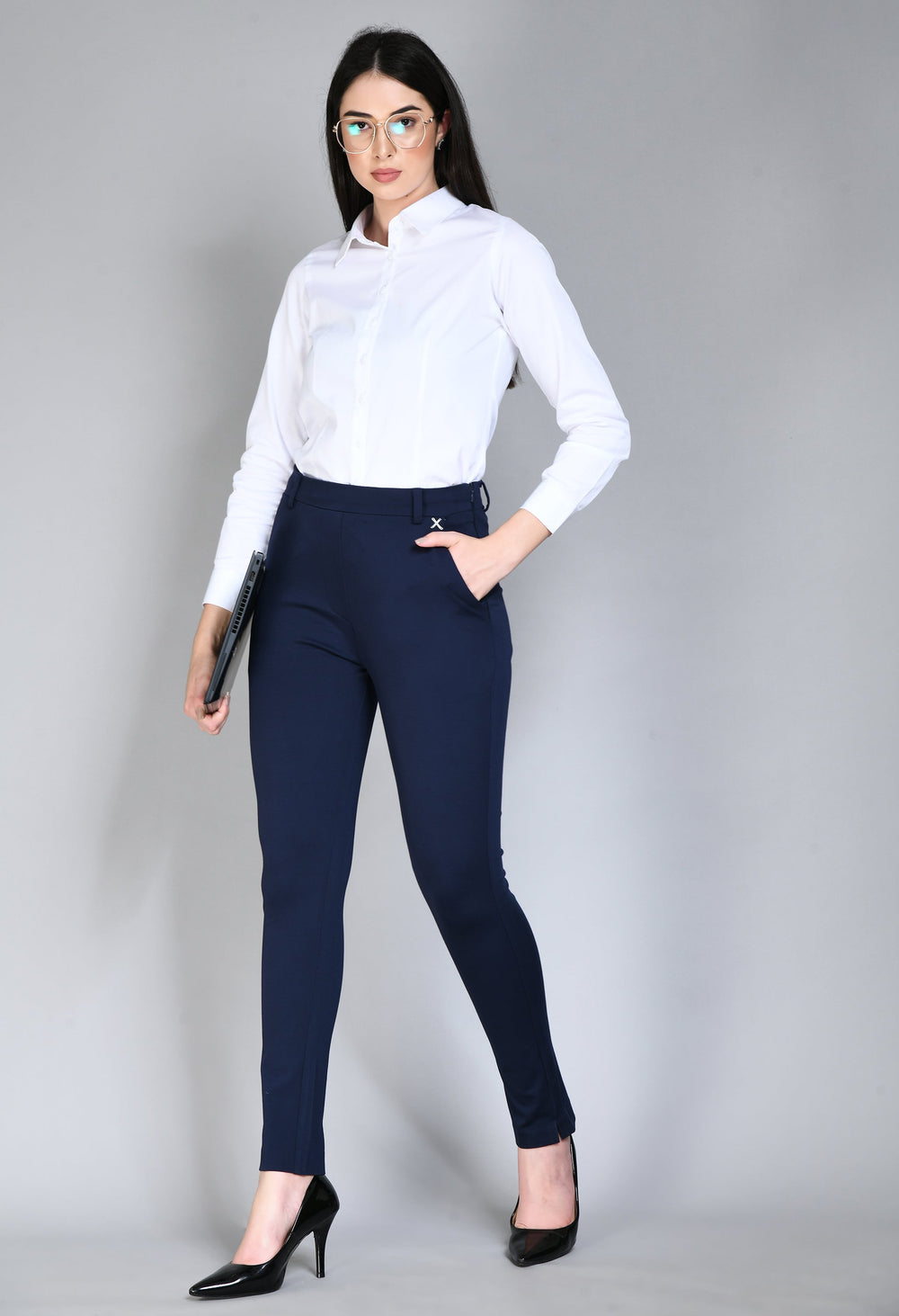 Navy-Blue-Respect-Solid-Stretch-Slim-Trouser