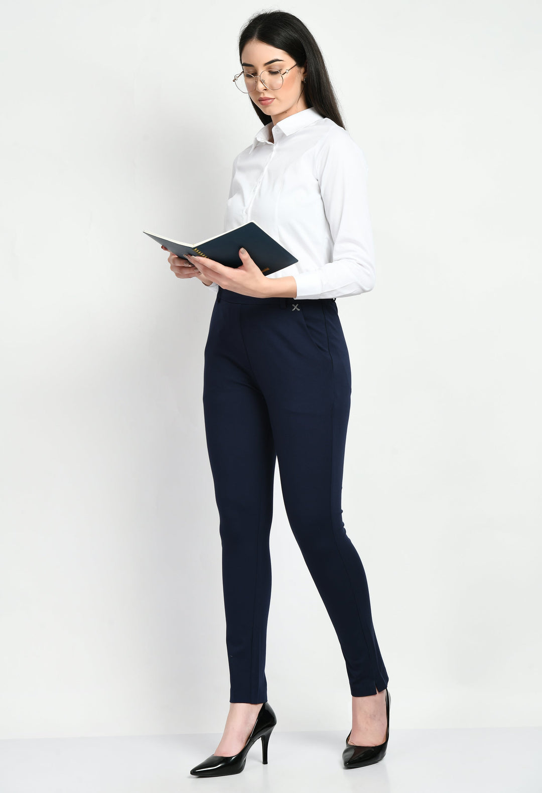 Navy-Blue-Respect-Solid-Stretch-Slim-Trouser