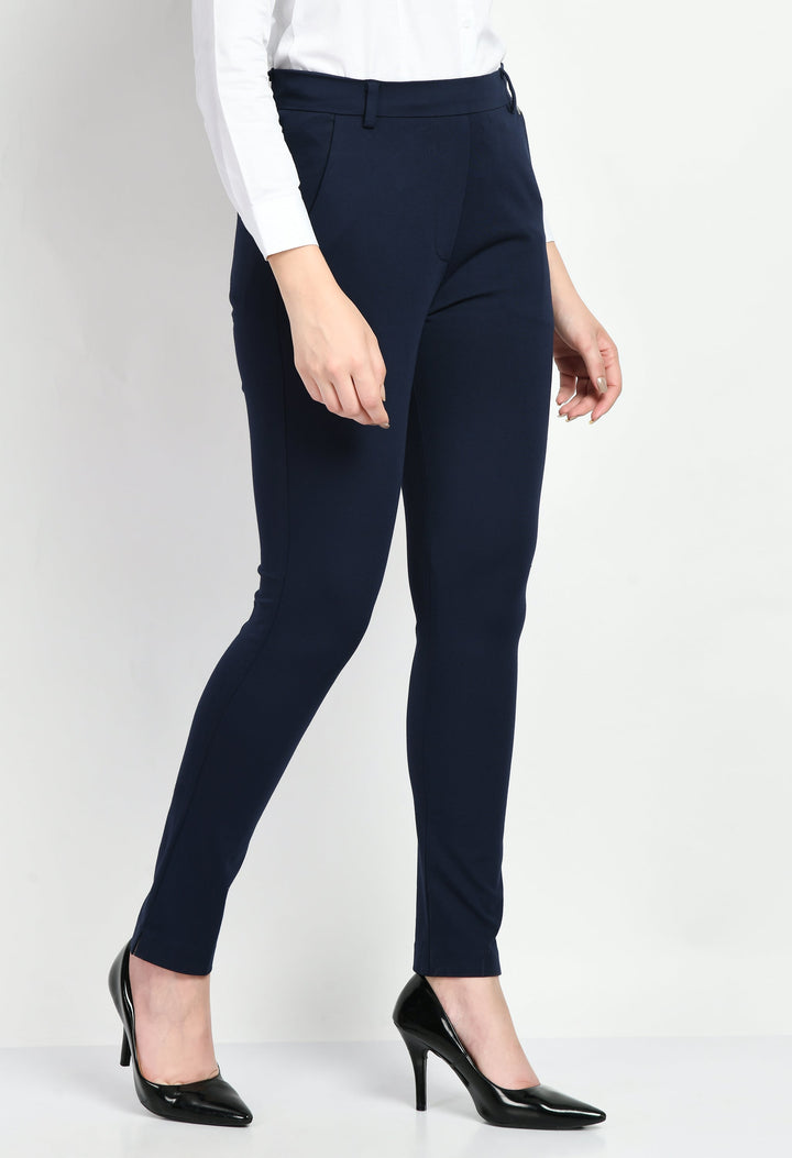 Navy-Blue-Respect-Solid-Stretch-Slim-Trouser