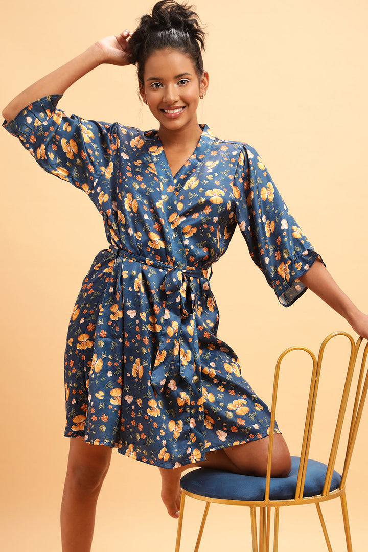 Navy-Blue-Satin-Pretty-Florals-Robe