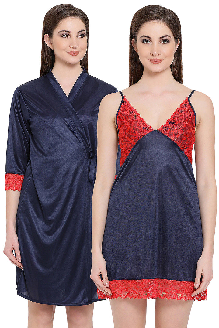 Navy-Blue-Satin-Short-Night-Dress-&-Robe-Set