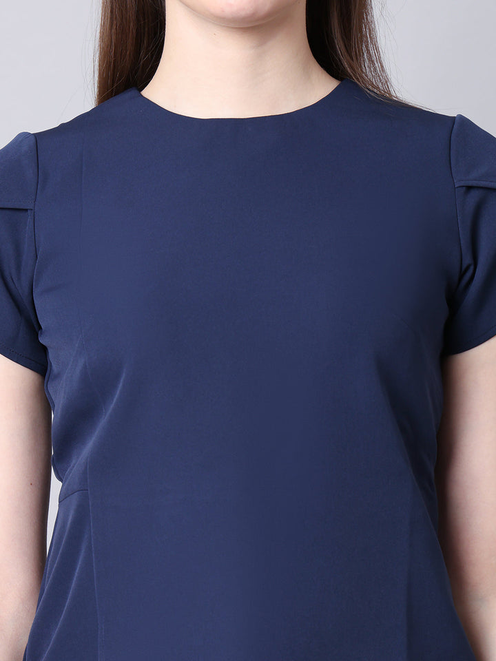 Navy-Blue-Spandex-Elysian-Essence-Asymmetrical-Top