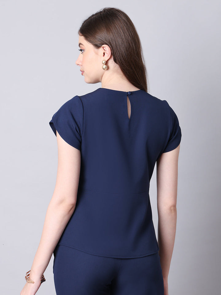 Navy-Blue-Spandex-Elysian-Essence-Asymmetrical-Top