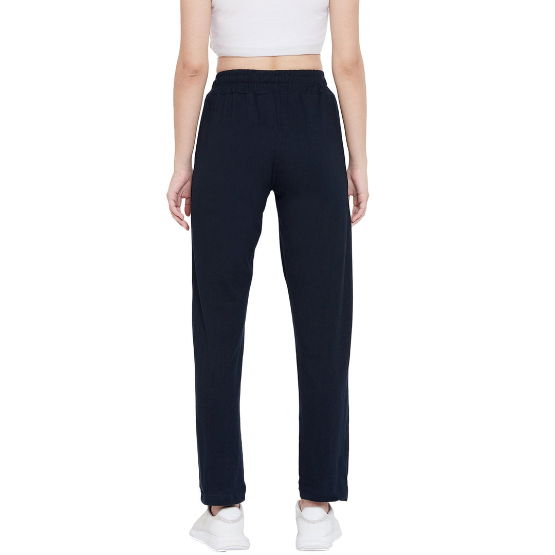 Navy Cotton Track Pants