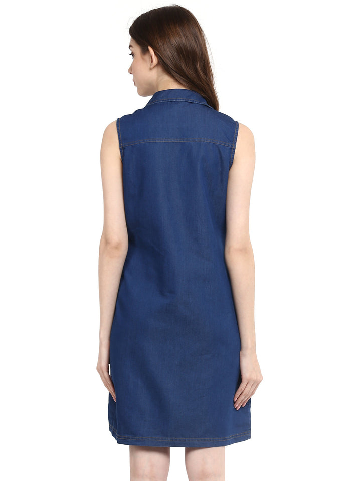 Navy-Blue-Denim-Seam-Detail-Zip-Mini-Dress