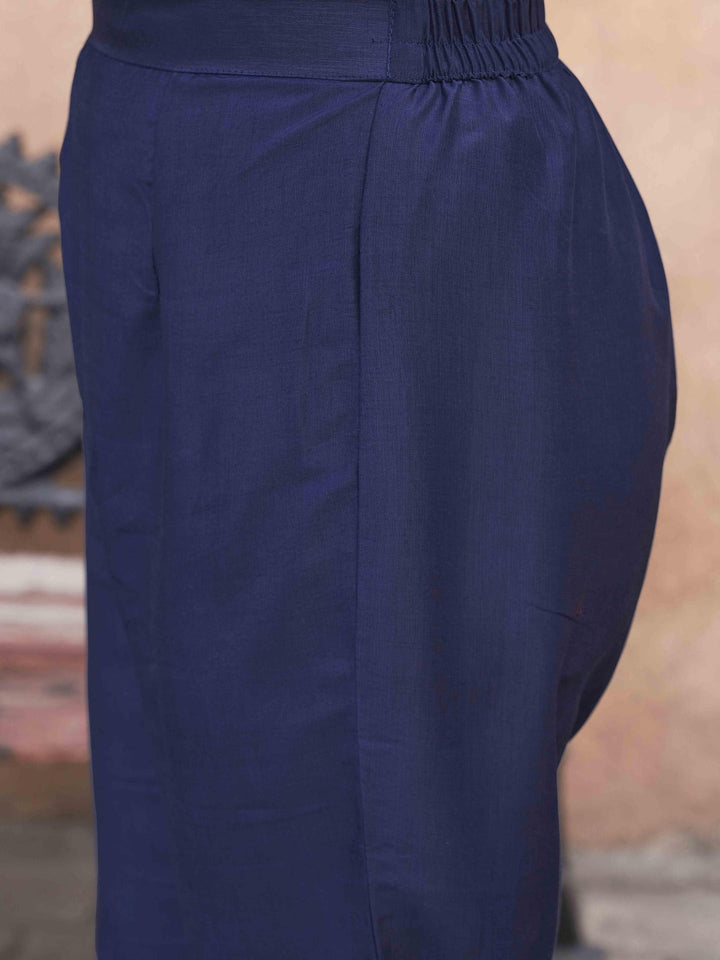 Navy-Blue-Silk-Blend-Mirror-Work-Embroidered-3-Piece-Kurta-Set